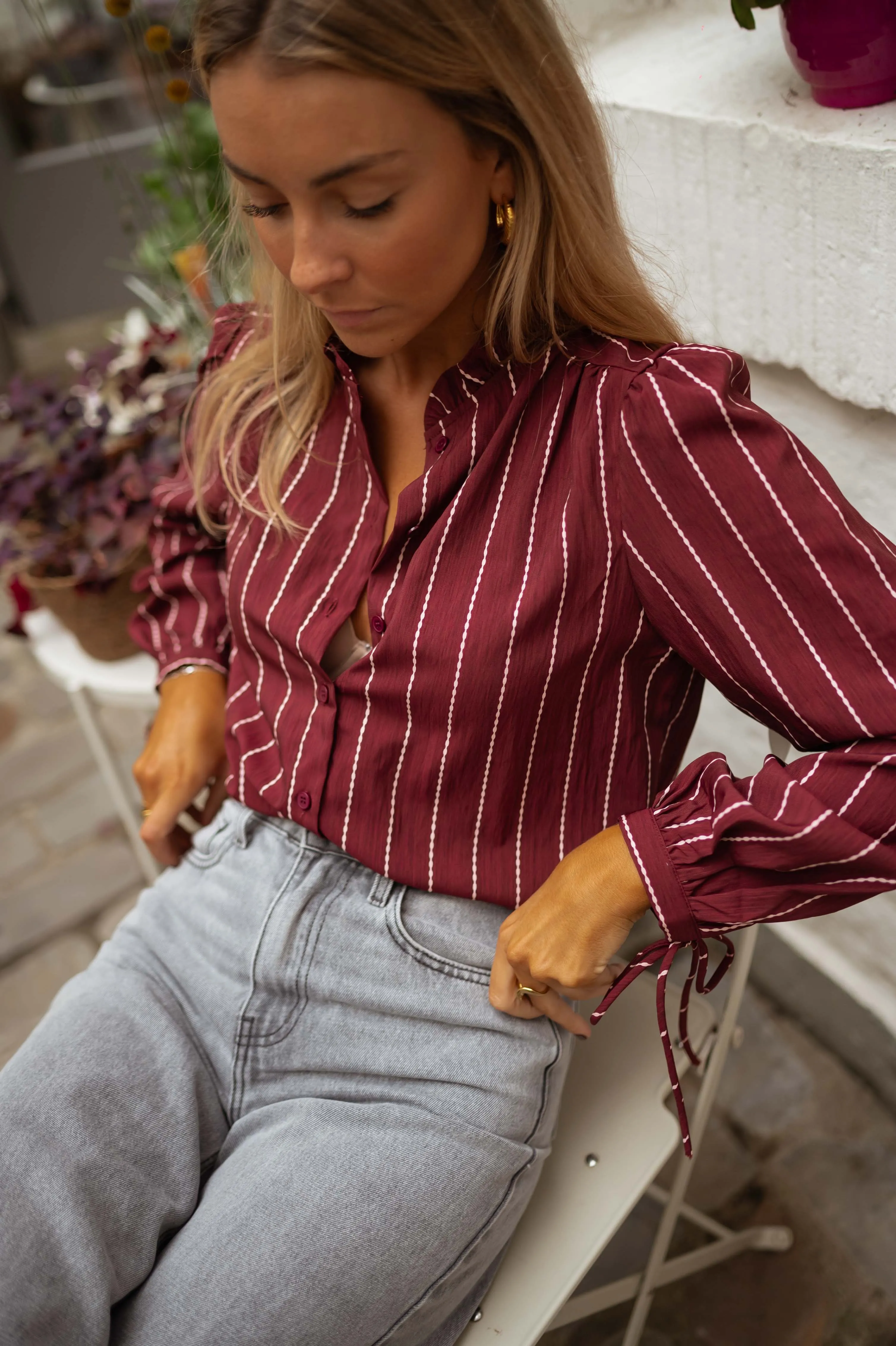 Blouse Dorli - bordeaux