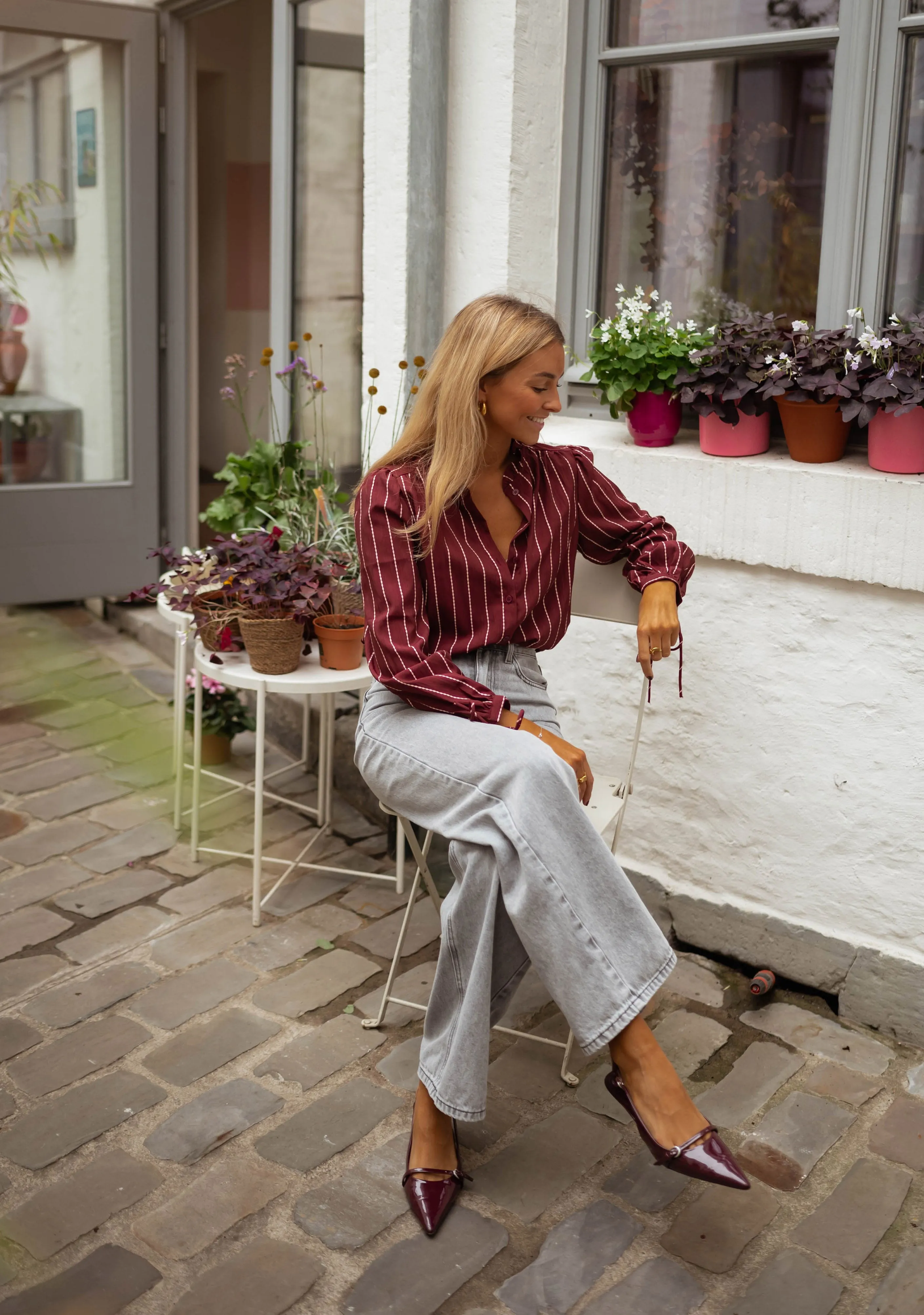 Blouse Dorli - bordeaux