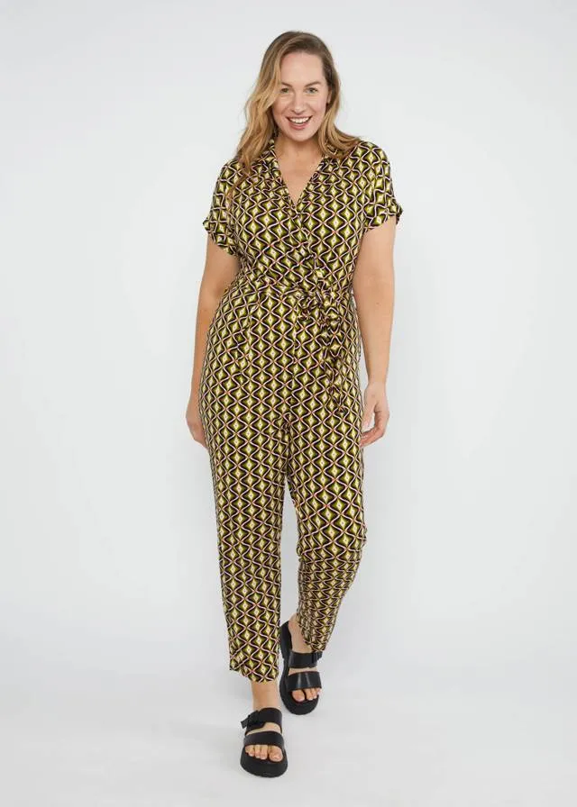 Blutsgeschwister jumpsuit salut chérie olotte pineapple shell