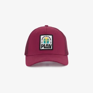 Casquette trucker PLAY bordeaux