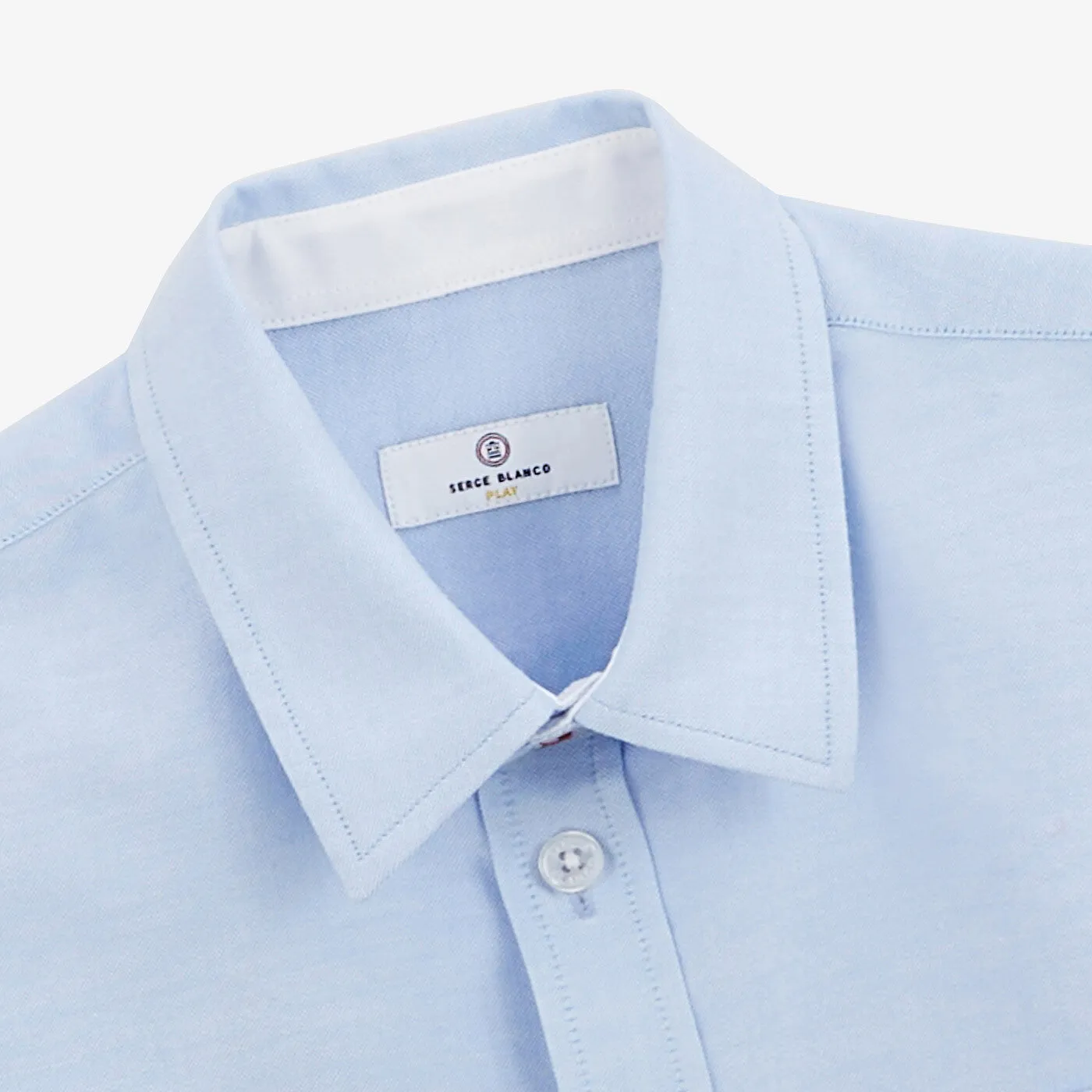 Chemise regular oxford junior ciel