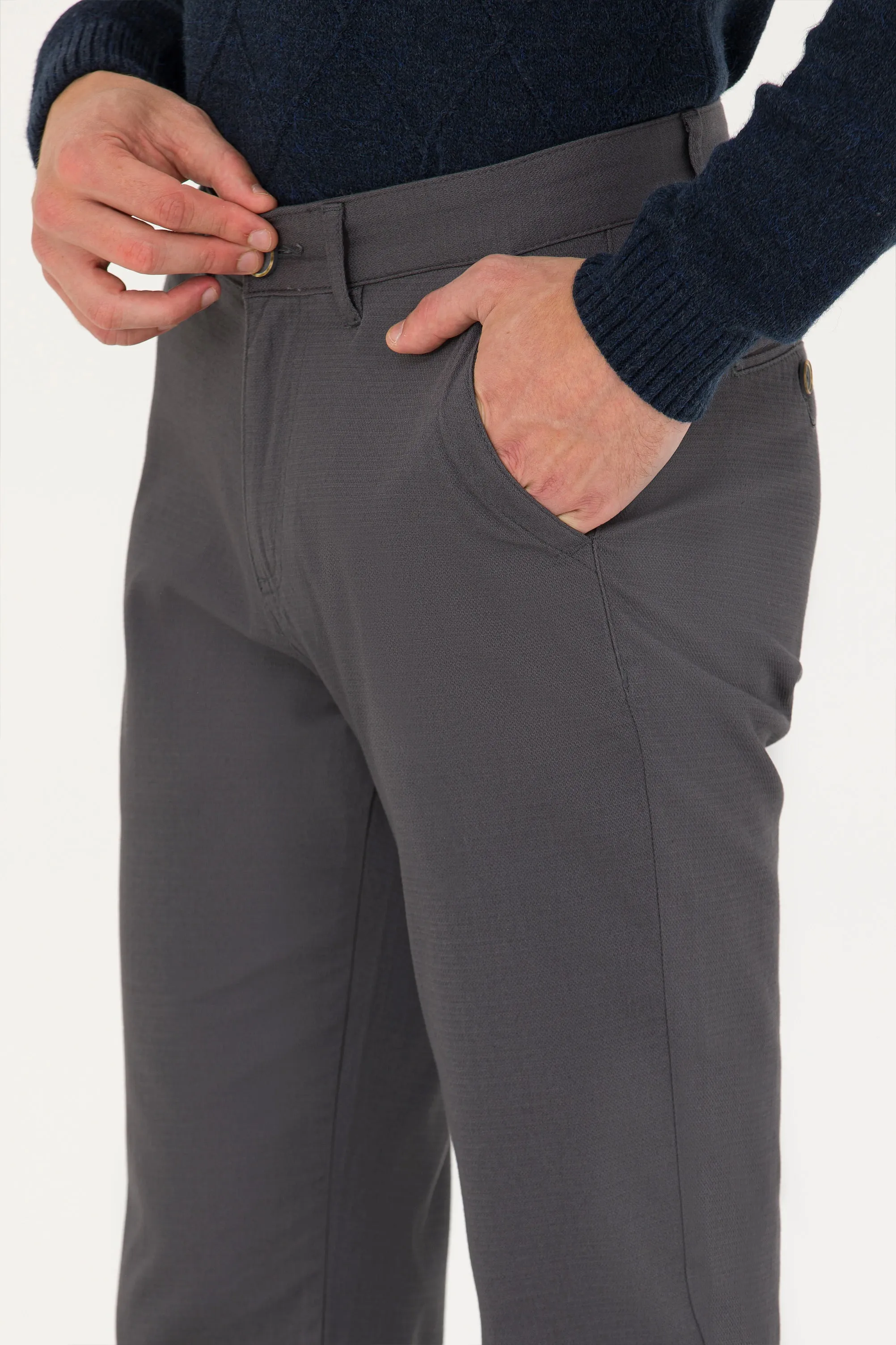 CHINOS KENZI-REG GRIS FONCÉ - 1675278VR006