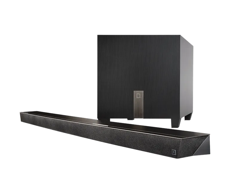 Definitive Technology Studio Slim Sys 3,1 kanaals soundbarsyteem met ingebouwde Chromecast