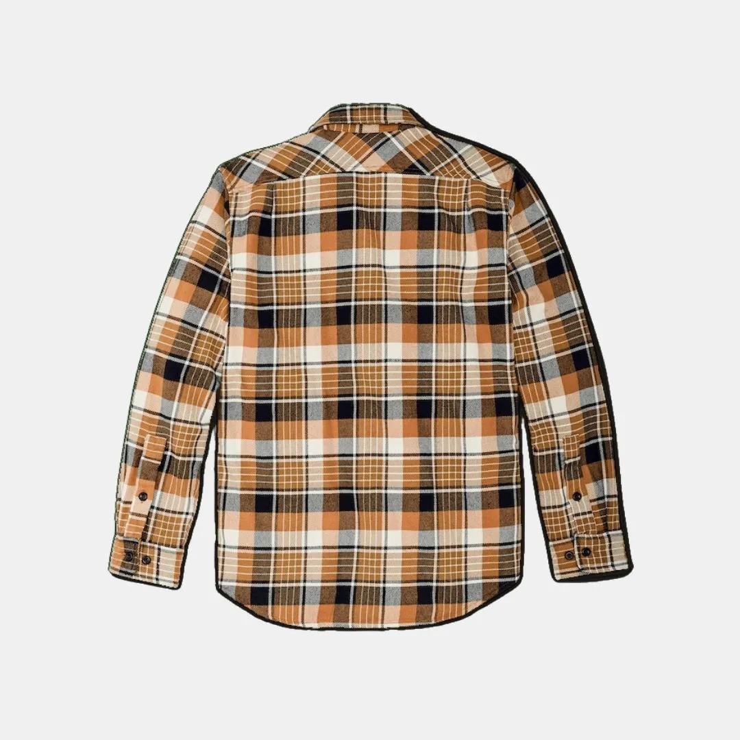 Filson Vintage Flannel Work Shirt Navy Cumin Red