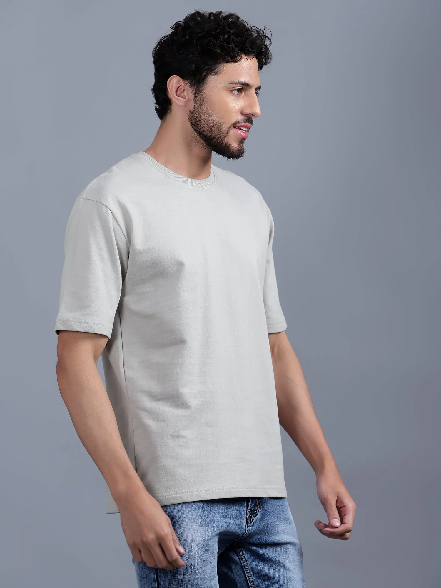 Heavyweight Oversize Solid T-Shirt Space Grey