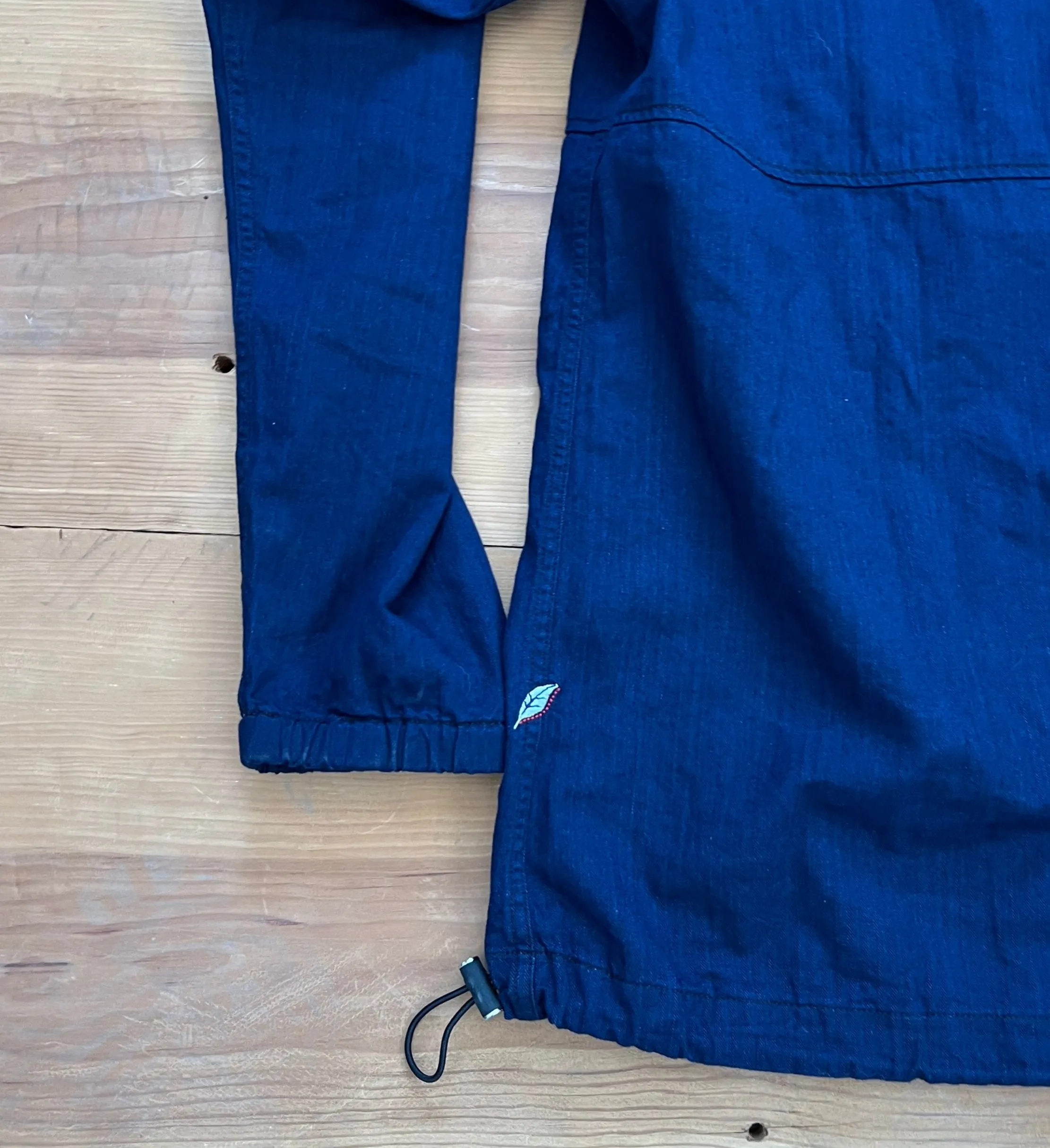 Herringbone Indigo Hoodie Pure Blue Japan (Anorak Jacket)