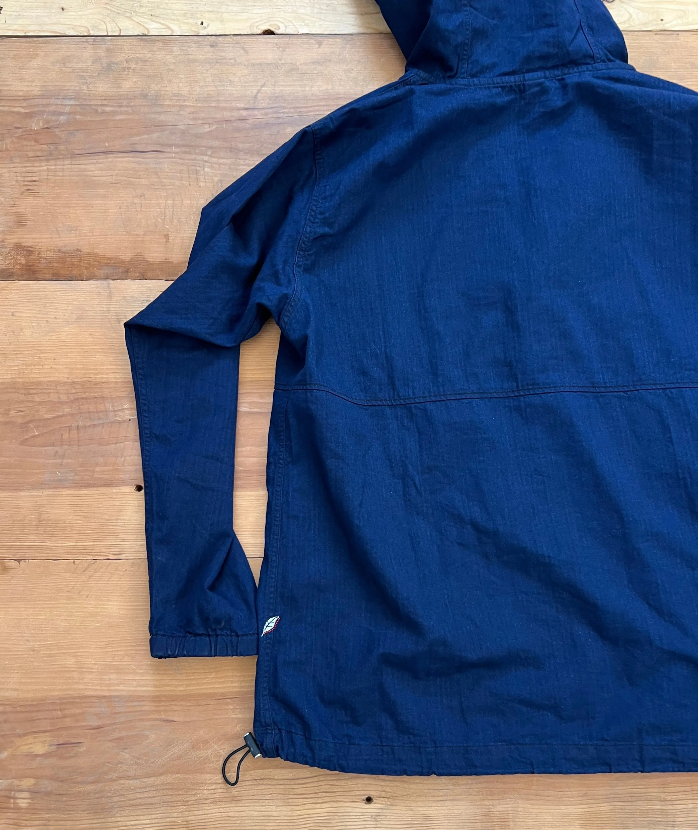 Herringbone Indigo Hoodie Pure Blue Japan (Anorak Jacket)