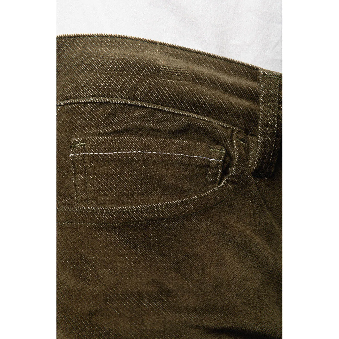 Pantalon 325 Velours vert militaire