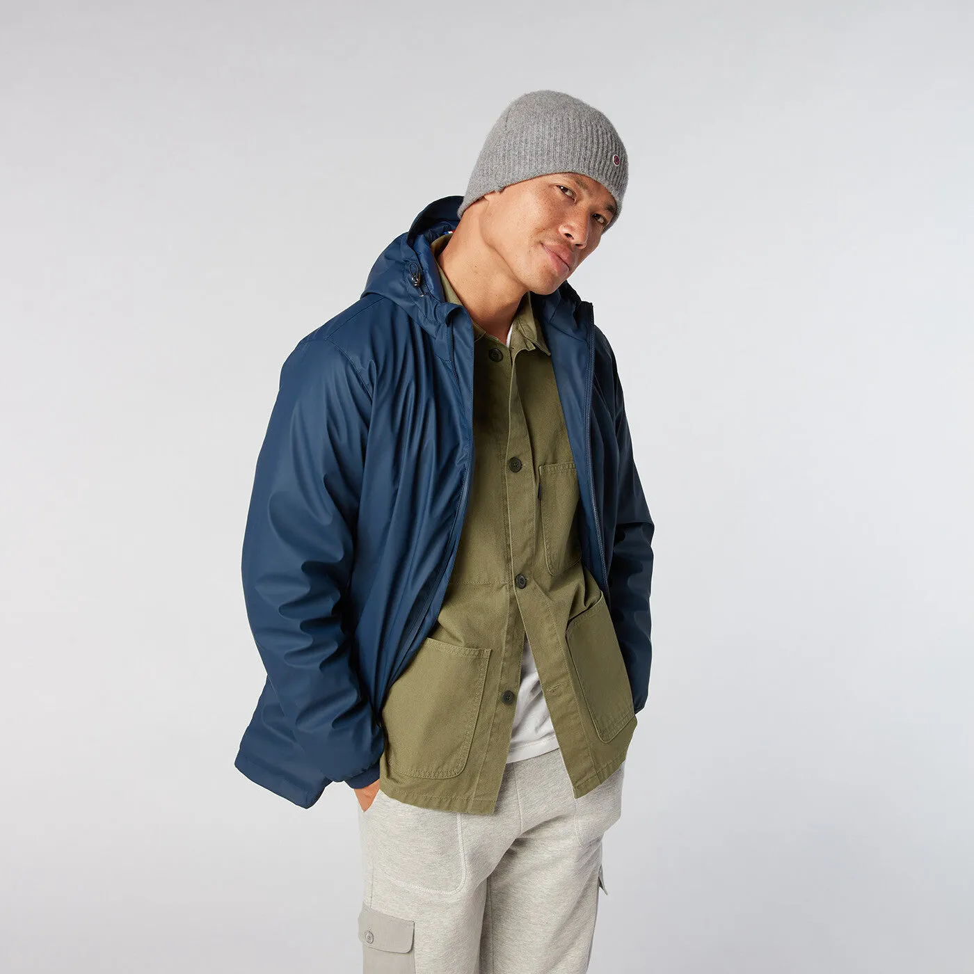 Parka Neoprene bleu marine