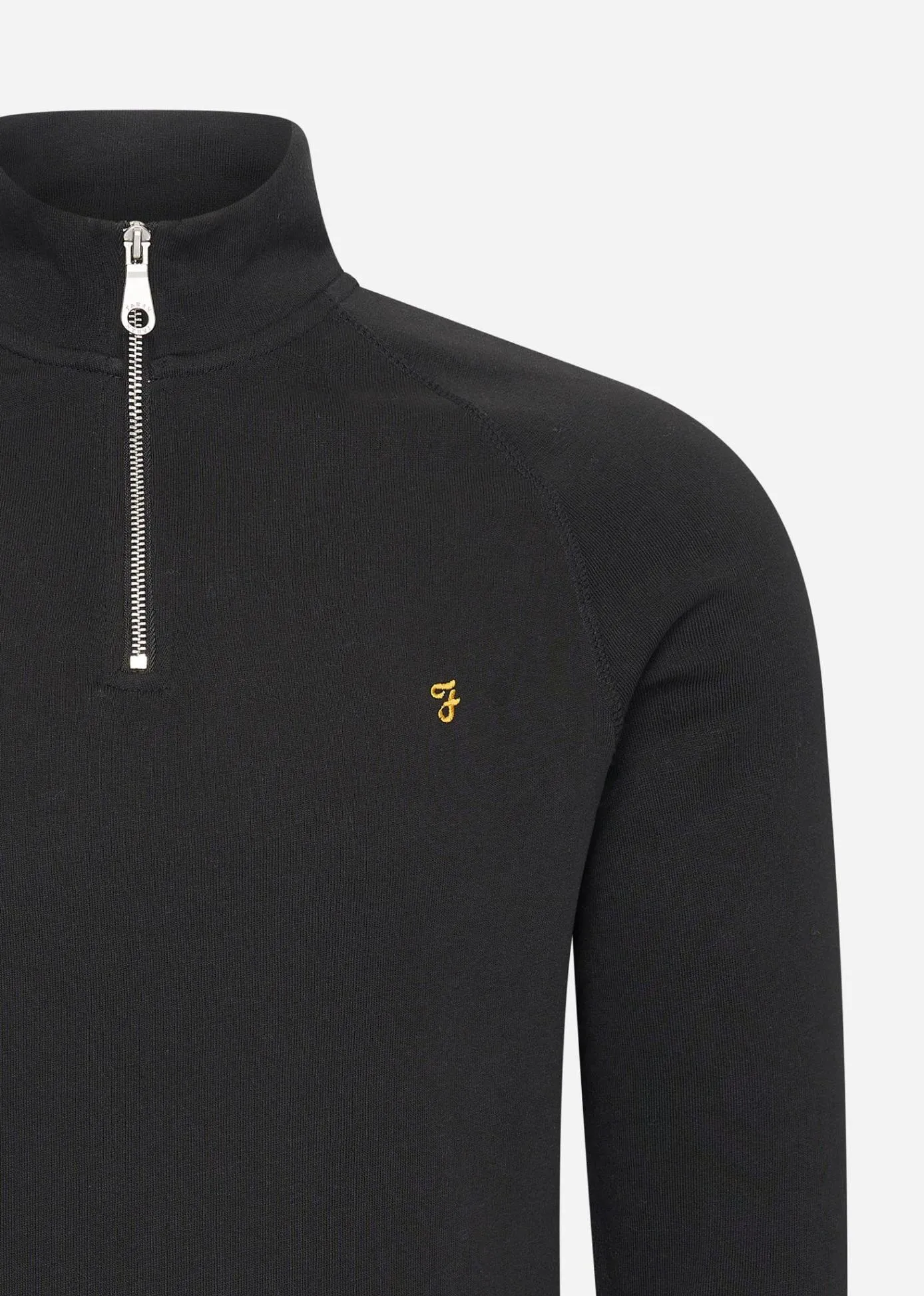 Sweatshirt jim 1/4 zip - black