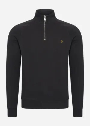 Sweatshirt jim 1/4 zip - black