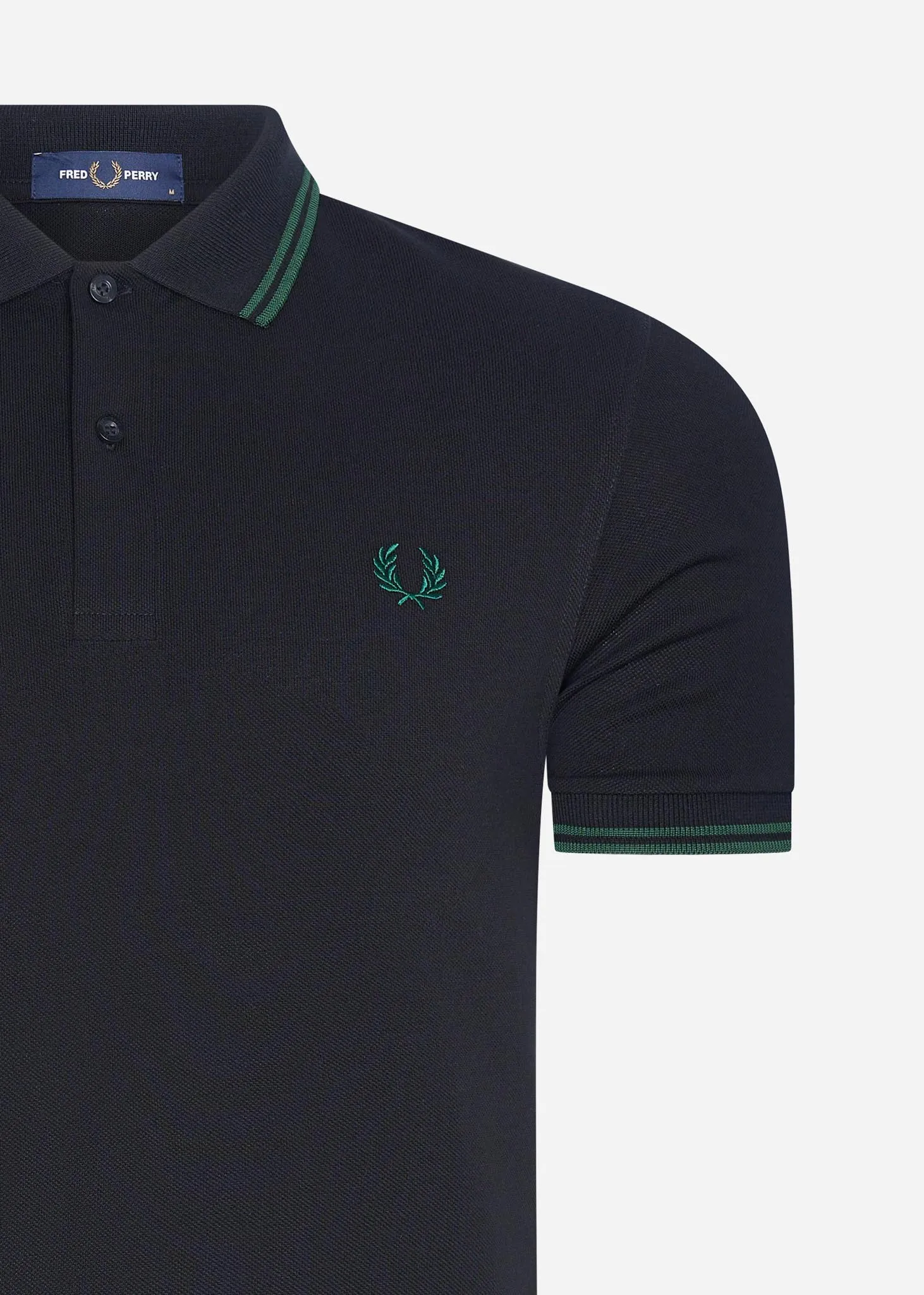 Twin tipped fred perry shirt - black ivy