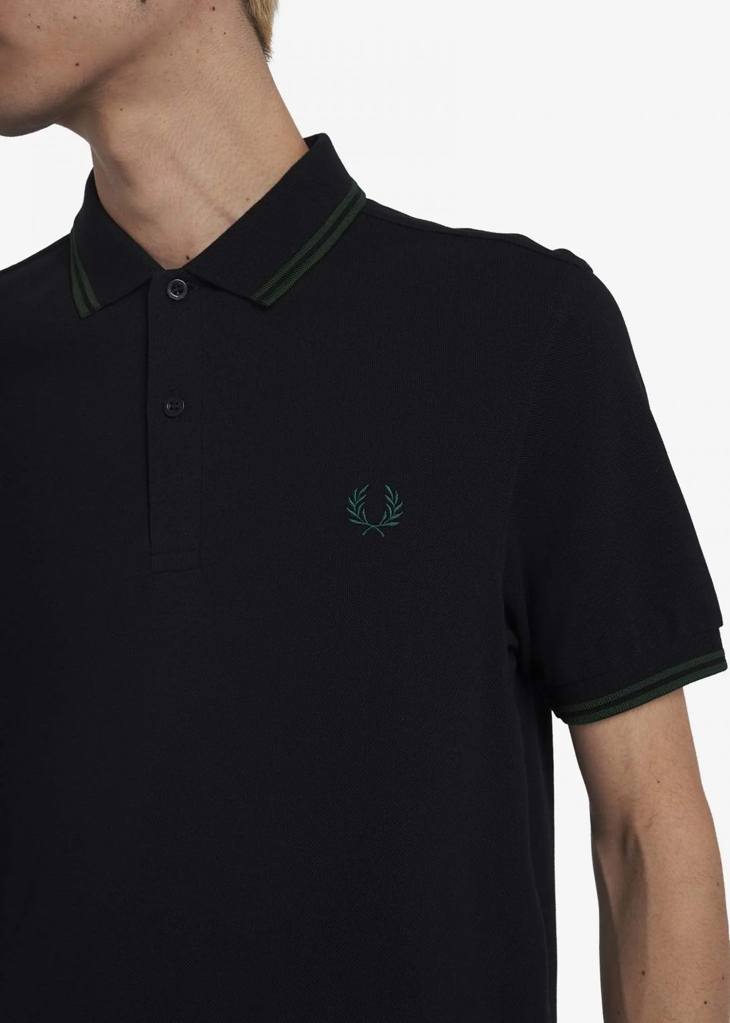 Twin tipped fred perry shirt - black ivy