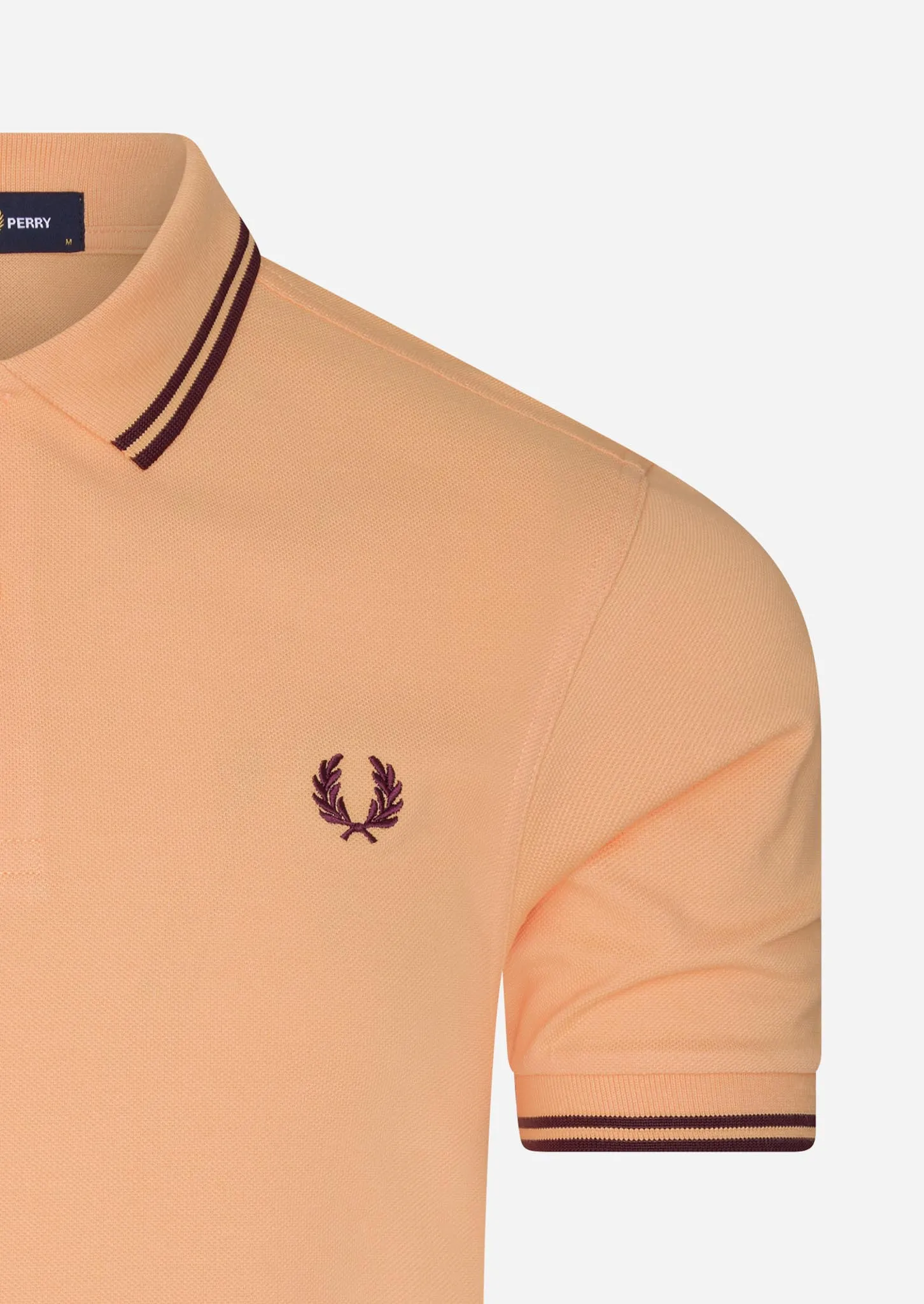 Twin tipped fred perry shirt - light coral