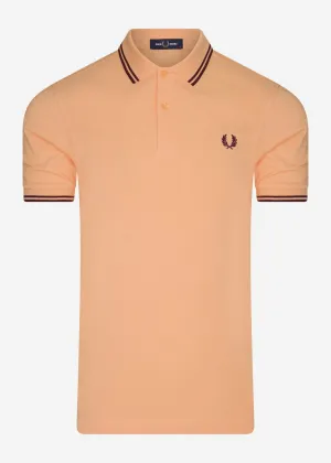 Twin tipped fred perry shirt - light coral