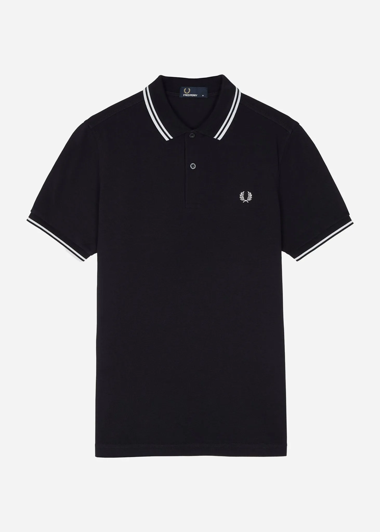 Twin tipped Fred Perry shirt - navy white