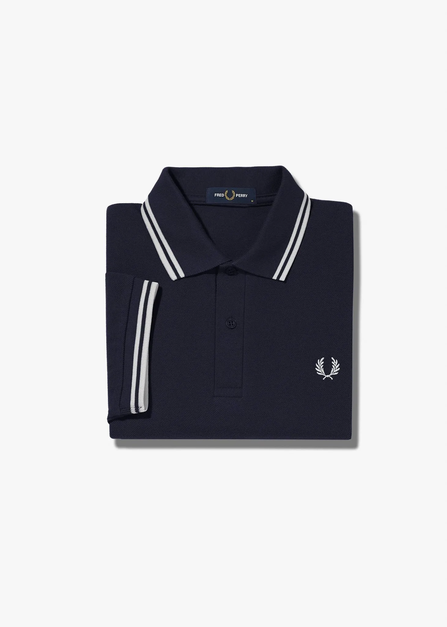 Twin tipped Fred Perry shirt - navy white