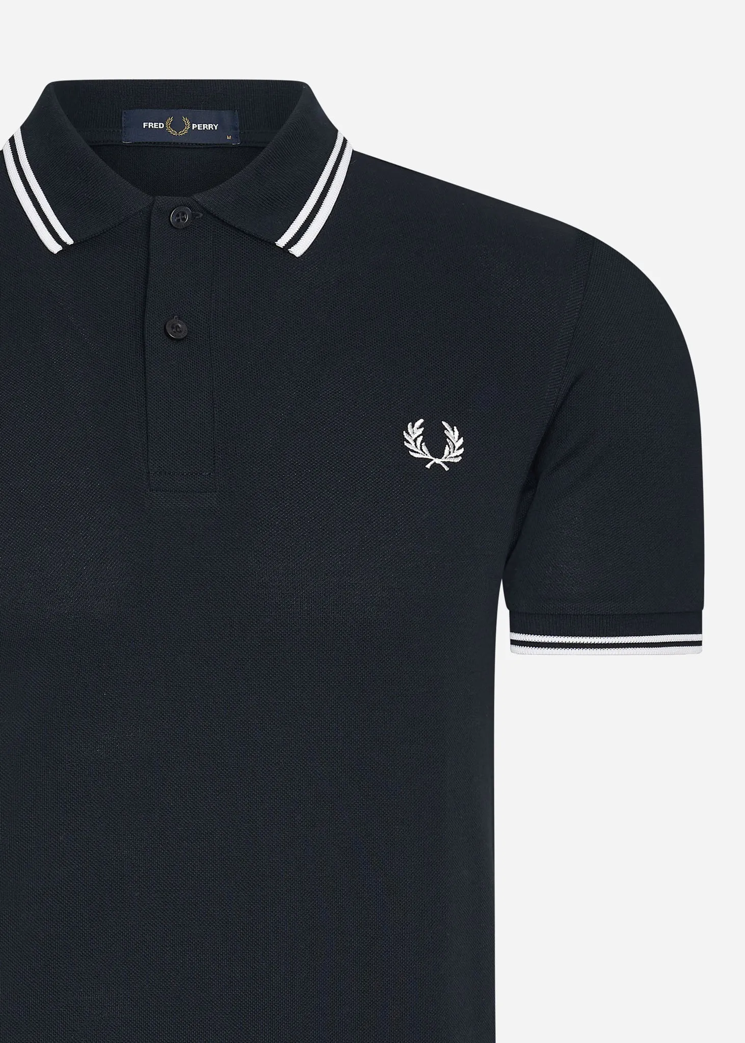 Twin tipped Fred Perry shirt - navy white